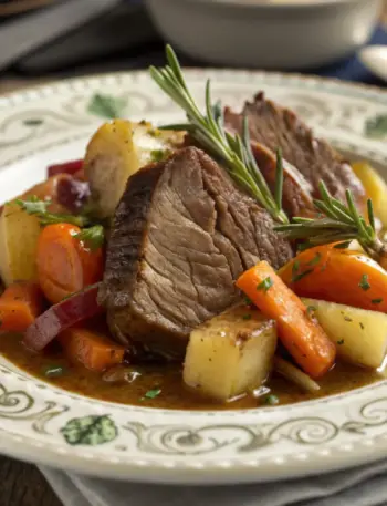 Slow Cooker Pot Roast with Vegetables - slow-cooker-pot-roast - crockpot-beef-roast - easy-pot-roast-recipe - American-beef-dinner - classic-Sunday-roast - slow-cooker-pork-pot-roast-with-cooker-vegetables - pot roast in slow cooker with vegetables - slow cook pot roast with vegetables - how to cook pot roast in slow cooker with vegetables - pot roast with vegetables slow cooker recipe - recipe for slow cooker pot roast with vegetables - slow cooker pot roast recipes with vegetables - how to make pot roast - tender beef roast - slow cooked comfort food - beef chuck roast recipe - carrots and potatoes roast - hearty dinner meals - winter comfort foods - crockpot recipes for family - one-pot beef dinner - old fashioned pot roast - gravy with roast beef - slow cooker meals - fall and winter dinners - meal prep friendly - American roast dinner